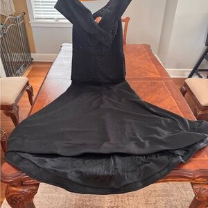 Mon Cheri Mother of the Bride Black Backless Dress